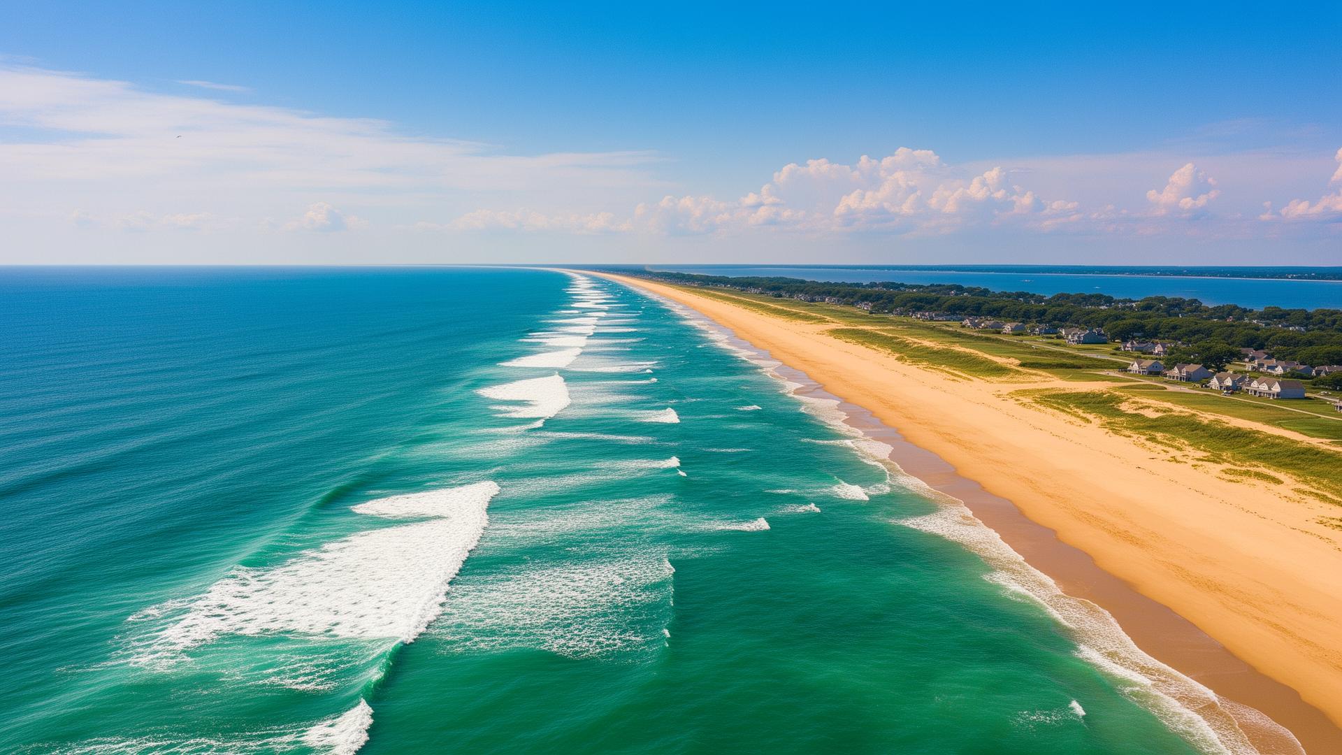 Ocean County shoreline from above